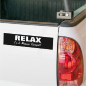 Massage relaax (aanpasbaar) bumpersticker (Op Truck)