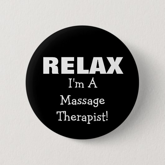 Massage relaax (aanpasbaar) ronde button 5,7 cm (Voorkant)