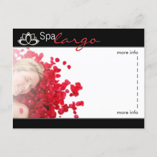 Massage Salon Spa - Blank Briefkaart
