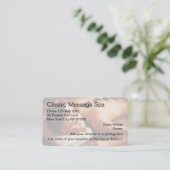 Massage Spa de beauté Cartes de visite (Debout devant)