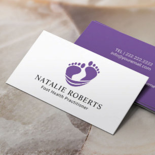 Massage Spa Paars Visitekaartje