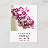 Massage Spa Salon Orchidées Florales Carte de rend (Devant)