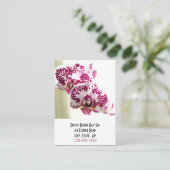 Massage Spa Salon Orchidées Florales Carte de rend (Debout devant)