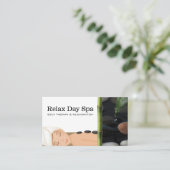 Massage Spa | Waterdruppel Verlof Visitekaartje (Staand voorkant)