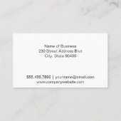 Massage Spa | Waterdruppel Verlof Visitekaartje (Achterkant)