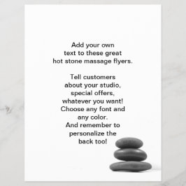 Massage Stones Foto Flyer