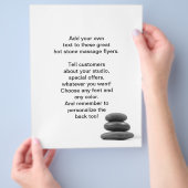 Massage Stones Foto Flyer (Hand)