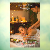Massage Studio Business aanpassen Raamsticker (Vel 3)