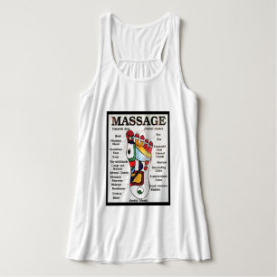 Massage Thai Foot ~ Reflexology-kaart Tanktop