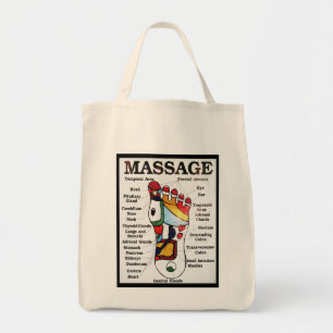 Massage Thai Foot ~ Reflexology-kaart Tote Bag