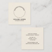 Massage Thérapie Classique Crème Carte de visite (Devant / Derrière)