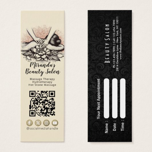 Massage Thérapie Guérison Mains Énergie Spa Bien-ê (Devant & derrière)