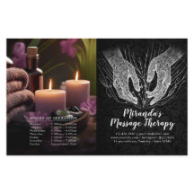 Massage Thérapie Healing Hands Prix Bifold Flyer