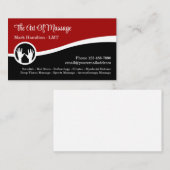 Massage Thérapie Services Carte de visite moderne (Devant / Derrière)