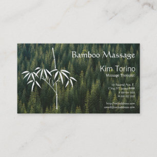 Massage Therapist Bamboo Forest Appointment Visitekaartje