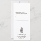 Massage Therapist Energy Healer Henna Lotus (Achterkant)