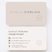 Massage Therapist Feminine Professional Visitekaartje