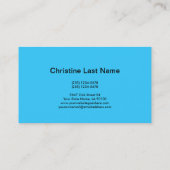 Massage Therapist Fun Biz Card 3 Visitekaartje (Achterkant)