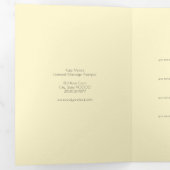 Massage Therapist Henna Mehndi Hands Drieluik Kaart (Binnenzijde eerst)