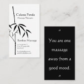 Massage Therapist Japanse tuinboe Visitekaartje (Voorkant / Achterkant)