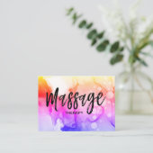 *~* Massage Therapist Logo Massage Therapy QR code Visitekaartje (Staand voorkant)