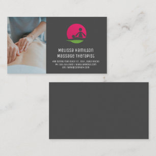 Massage Therapist Logo Visitekaartje