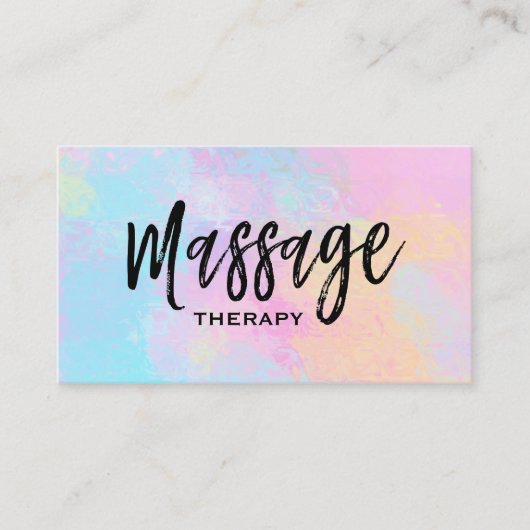 *~* Massage Therapist Massage Therapy Abstract Visitekaartje (Voorkant)