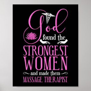 Massage Therapist massage Therapy gevonden de God Poster
