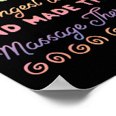 Massage Therapist massage Therapy gevonden de God Poster (Hoek)