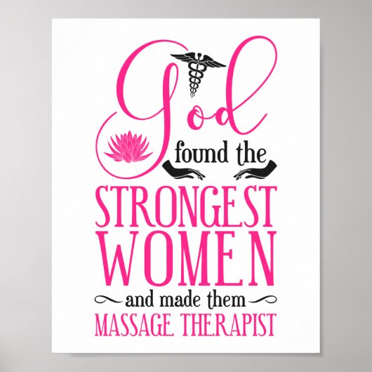 Massage Therapist massage Therapy gevonden de God Poster (Voorkant)