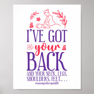 Massage Therapist Massage Therapy Ik heb jouw mass Poster