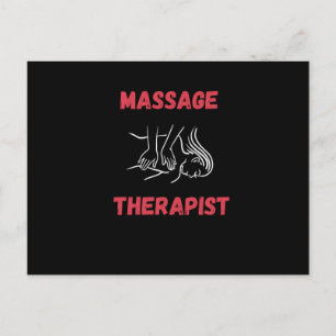 Massage Therapist Massaging Briefkaart