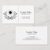 Massage Therapist Moon en Laurel Visitekaartje (Voorkant / Achterkant)