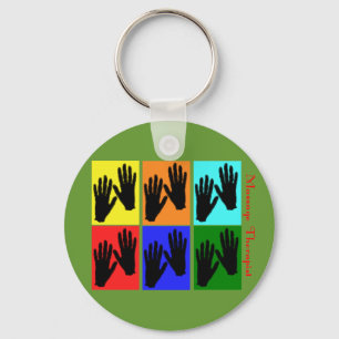 Massage Therapist Pop Art Gifts Sleutelhanger