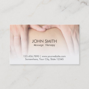 Massage Therapist Professional Appointment Afsprakenkaartje