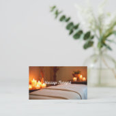 Massage Therapist Spa Visitekaartje (Staand voorkant)