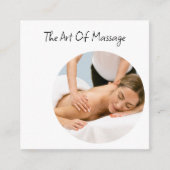 Massage Therapist Trendy Visitekaartjes (Voorkant)