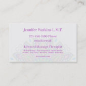 Massage Thérapiste Beaux Cartes de visite Mandala (Dos)
