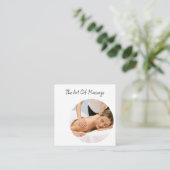 Massage Thérapiste Carte de visite tendance (Debout devant)