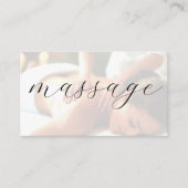 Massage Thérapiste Carte de visite tendance (Devant)