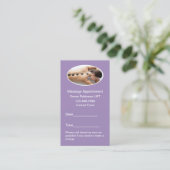 Massage Thérapiste Cartes de visite de rendez-vous (Debout devant)