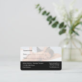 Massage Thérapiste Cartes de visite de rendez-vous (Debout devant)