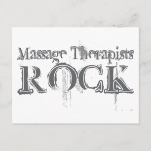 Massage Therapists Rock Briefkaart