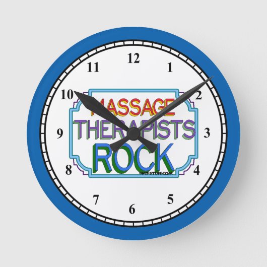 Massage Therapists Rock Ronde Klok (Voorkant)