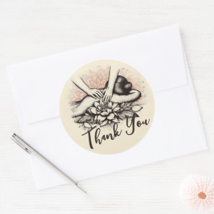 Massage Therapy Healing Hands Energy Spa Dank u Ronde Sticker