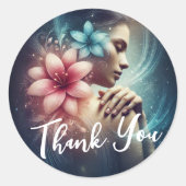 Massage Therapy Healing Hands Energy Spa Dank u Ronde Sticker (Voorkant)