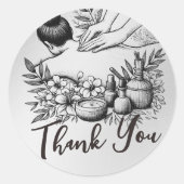 Massage Therapy Healing Hands Energy Spa Dank u Ronde Sticker (Voorkant)