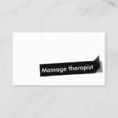 Massage Therapy Minimalist Plain Visitekaartje (Voorkant)