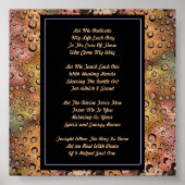 Massage Therapy Prayer Poster (Voorkant)