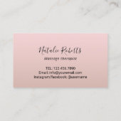 Massage Therapy Spa 10 Punch Customer Loyalty (Achterkant)